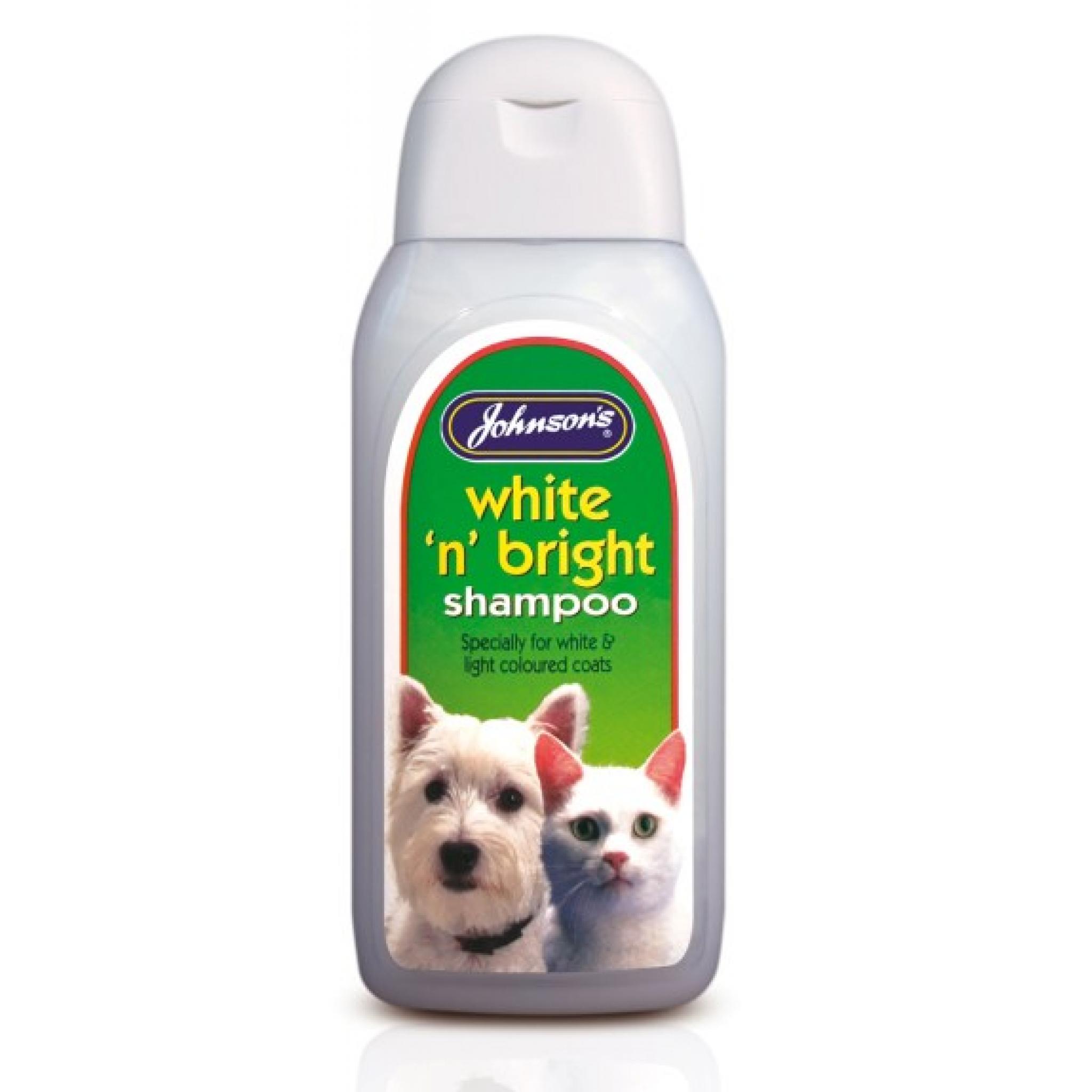 Johnsons White 'n' Bright Dog Shampoo 200ml Wagtail Pet Supplies