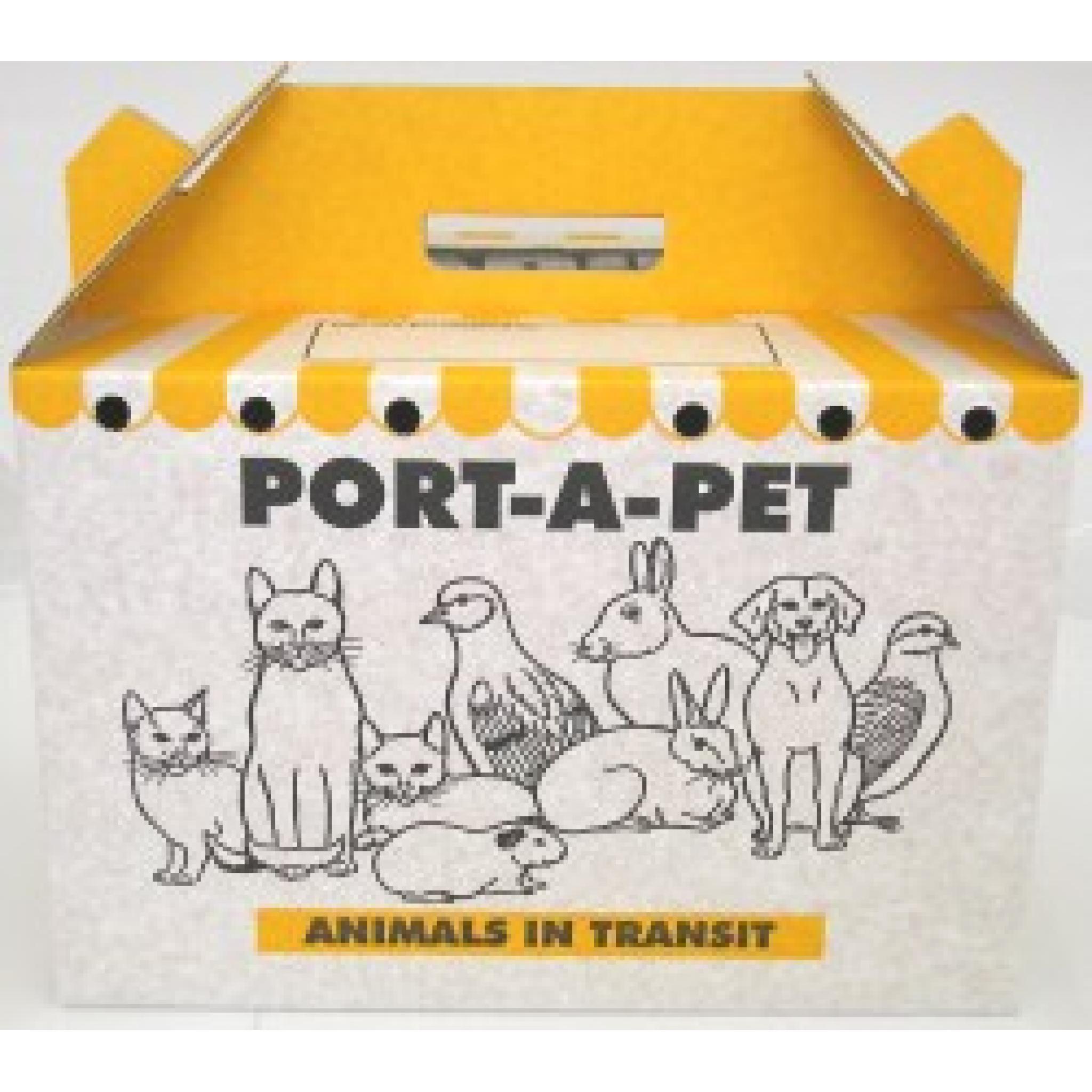 Shaws PortAPet Standard Small Animal Cardboard Carrier Wagtail Pet
