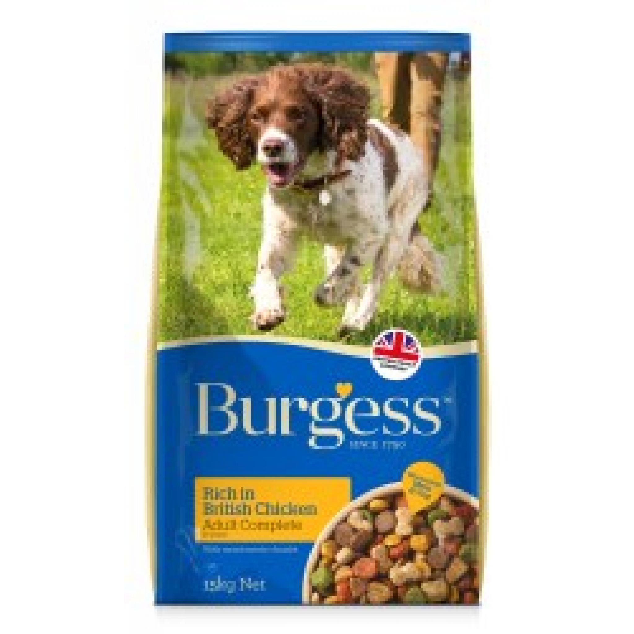 Burgess Supadog Adult Chicken Dry Dog Food 15kg Wagtail Pet Supplies