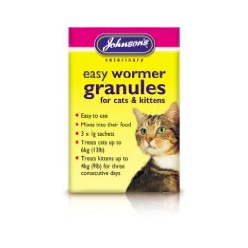 Johnsons Cat & Kitten Easy Wormer Granules