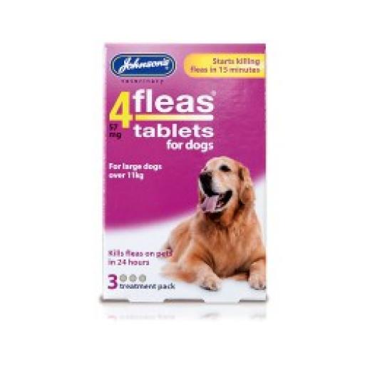 Johnsons 4fleas Tablets Dogs Over 11kg