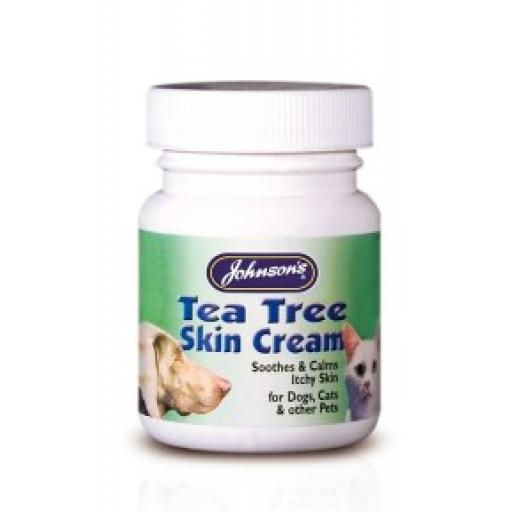 Johnsons Cat Tea Tree Antiseptic Skin Cream 50g