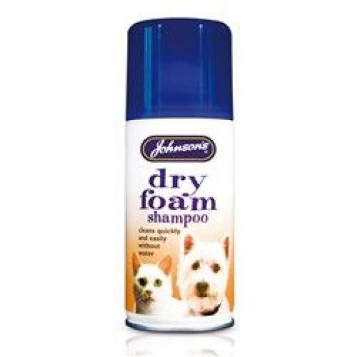 Johnsons Dog Dry Foam Shampoo 150ml