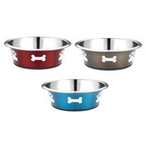 Classic Posh Paws Stainless Steel Dog Dish 1600ml