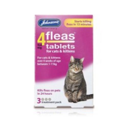 Johnsons 4fleas Tablets Cats And Kittens