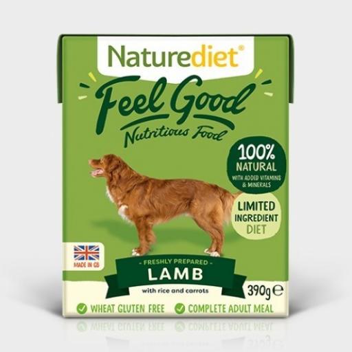Naturediet Feel Good Lamb Adult Dog Food 390g