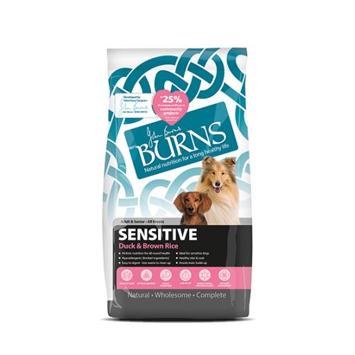 Burns Duck & Brown Rice Sensitive Adult Dog Food