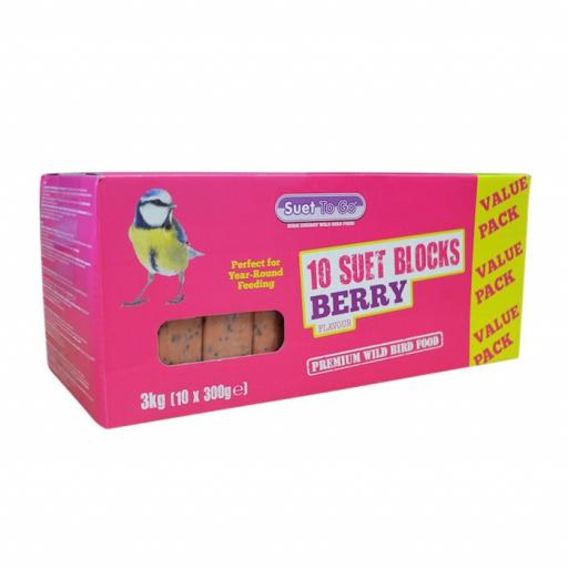 Suet To Go Berry Block Value 10 Pack